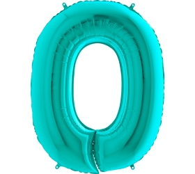 Balón číslo 0 tyrkys 66 cm