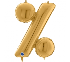 Balón symbol % zlaté