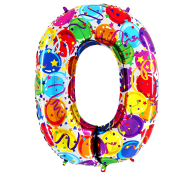 Balón číslo 0 párty 100 cm