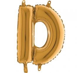 Balón písmeno D zlaté 35 cm