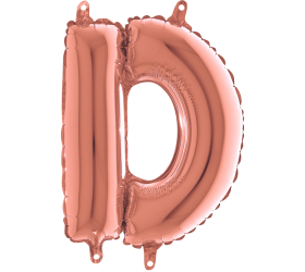 Balón písmeno D rose gold 35 cm