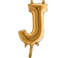 Balón písmeno J zlaté 35 cm