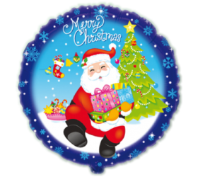 Baĺón Kruh Santa s darčekmi