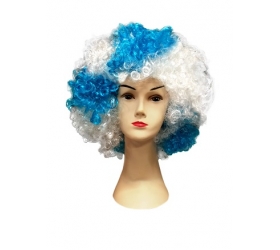 Afro - bielomodré