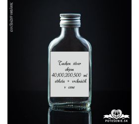 Prázdna svadobná fľaša Taschen Silver 100 ml