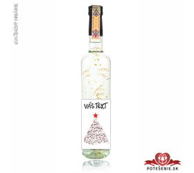 Vianočná vodka / borovička so zlatom, motív V084