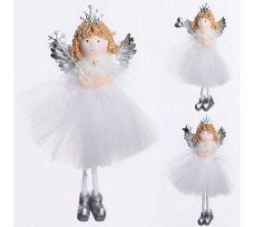 Anjel záves 16cm mix 3 biely