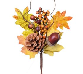 Zápich jeseň plody hnedé l:16cm