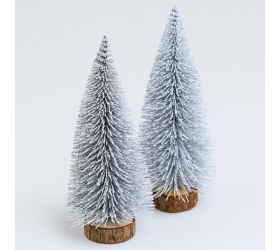 Vian.stromček strieb.glit.na pni 15cm s/2