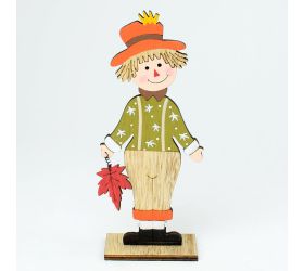 Chlapec drevo zelený 7x4x17,5cm