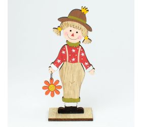 Dievča drevo červ 7x4x17,5cm