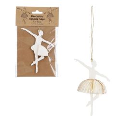 Balerína ornam cream - h11,5xd12cm
