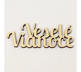 Výrez-veselé vianoce 10cm s/4