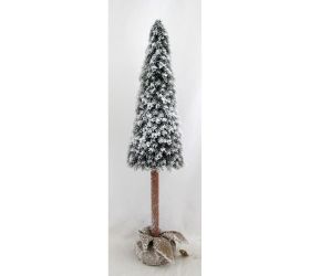 Umelý stromček na pni v jute osnež. 97cm