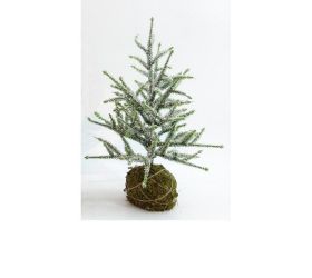 Umelý strmček v machovom obale 44cm