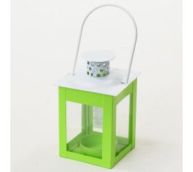 Lampášik kov.zeleny 12cm