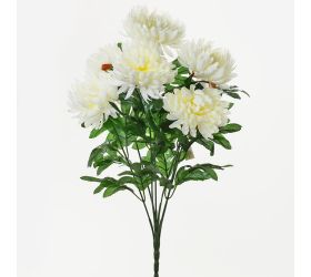 Kytica chryz. biela x7 60cm