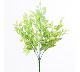 Zápich lístky zeleno-biele 35cm