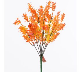 Zápich mini lístky oranžové 42cm