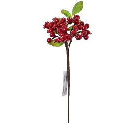 Zápich bobule červené 25cm