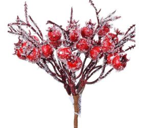 Zápich bobule červené 20cm