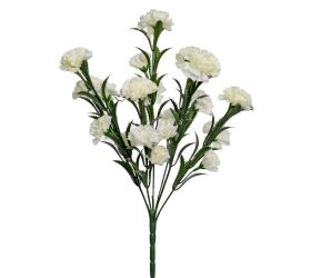 Kytica karafiát biely 38cm