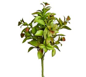 Zápich lístky zel./čer. 35cm