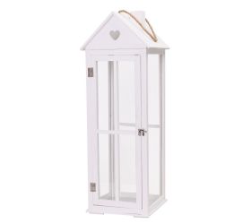 395fl/s lampáš drevo biely m 27x25,5x75,5cm