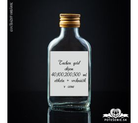 Prázdna svadobná fľaša Taschen Gold 100 ml