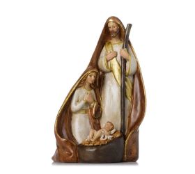 Svätá rodina béž/zla/hne poly 10,5*9,5*18cm