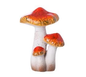 Huby 3 čer/žl/bie keramika 8,5x6x12,5cm