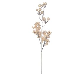 Konár bobule šampaň perleť 42cm