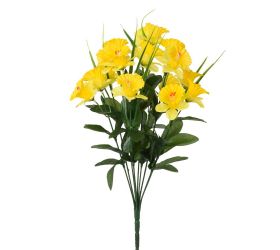 Kytica narcis x10 žltý 44cm