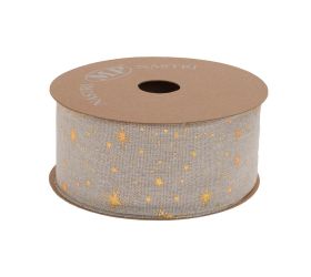 Vian juta hviezdy zlatá 6,3cm/20m 4948xg