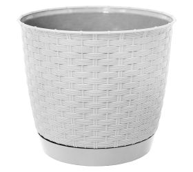 Drlo220 kvetináč ratolla round biely 22xh19,5cm/4,2l