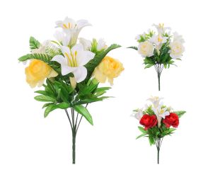 Kytica ľalia ruža x10 3f 41cm