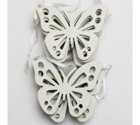 Motýľ eva záves s/12 8x6x0,5cm bie