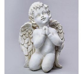 Anjel polyres.ecru modliaci v30cm