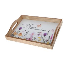 428fl/s tácka veľká s kvetin. motívom bie/fia/nat drevo 35*25*5,5cm