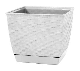 Drlk250 kvetináč ratolla square biely 25x25xh22cm/8,2l