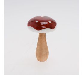 Muchotrávka čer/bie drevo 5,7*5,7*9cm