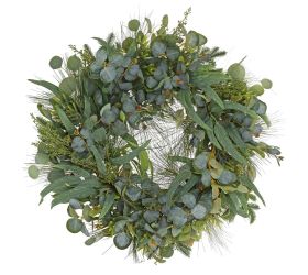 Veniec eucalyptus,čečina mix 71*71*11cm