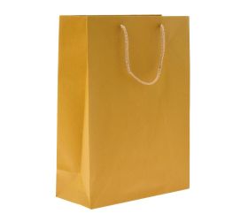 Taška papier kraft žltá 27x37+12