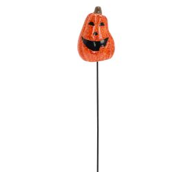 Zápich tekvica hruška oranž. keramika 4,6*3,6*6,2cm