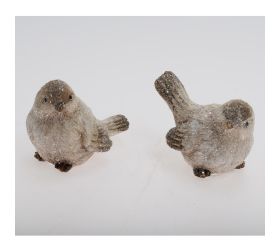 Vtáčik bie/zel poly 9*6*6,5cm
