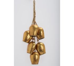 Záves zvončeky zlaté 4,5*56cm
