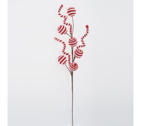 Konár lízanky čer/bie mix textil 60cm