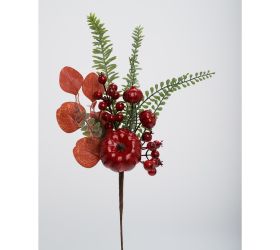 Zápich tekvice, bobule, zeleň čer/zel 47cm