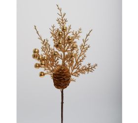 Zápich šiška, bobulky, tuja zla/hne 29cm