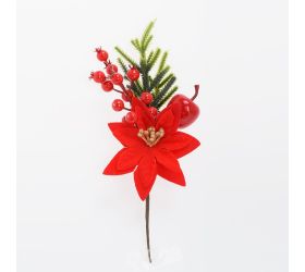 Zápich čečina, vian. ruža čer., šípky, jablko 28cm